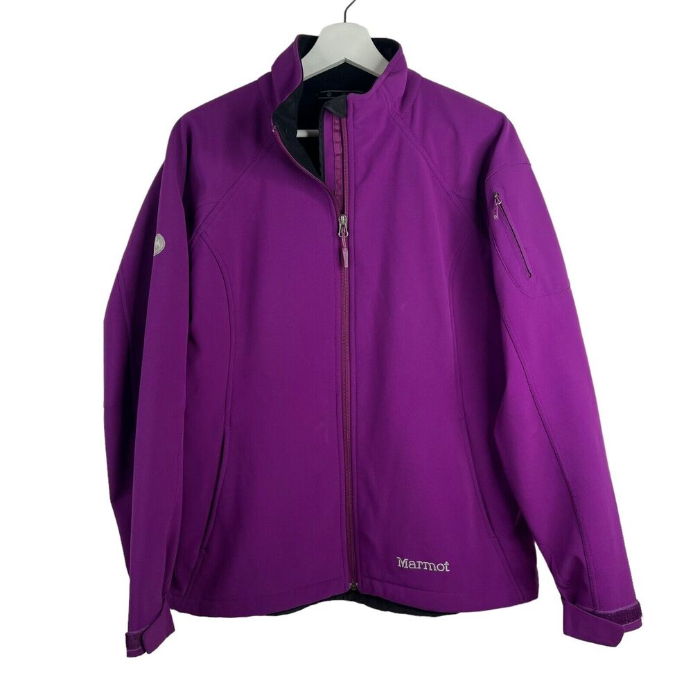 Marmot Size L Jackets Full Zip Gravity Softshell Long‎ Sleeve Neon Berry Women's
